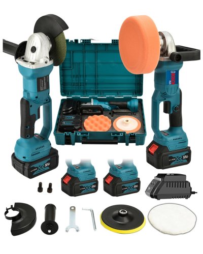 BoschPlus LZ024 Şarjlı Taşlama ve Polisaj Süper Set 58Vf